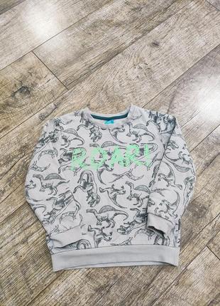 Свитшот, свитер, кофта утепленная, с начесом, little kids, р. 104-110, 4-5 лет