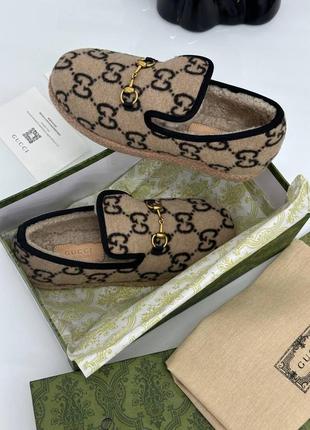 Лоферы зимние в стиле gucci люкс