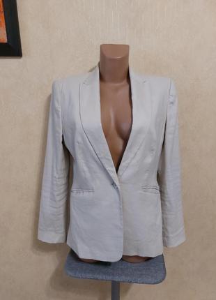 Лляний піджак жакет m&s l