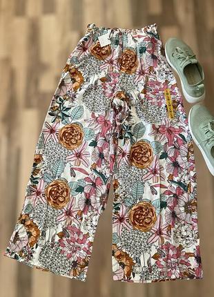 Кюлоты брюки летние 🦋 натуральные с льном