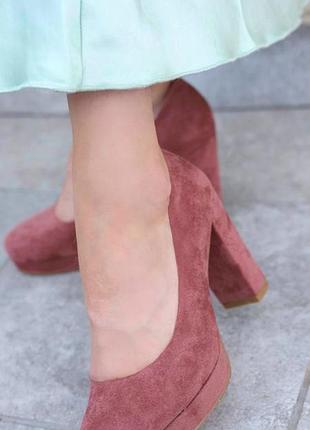 Туфли женские розовые