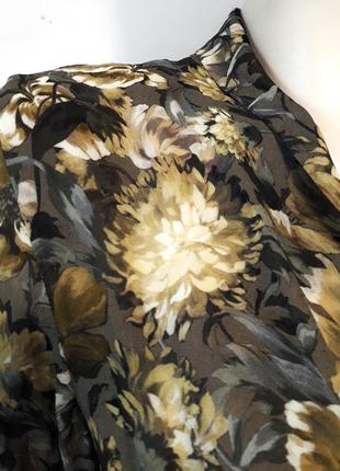 Шикарное длинное итальянское вискозное платье сукня ottod'ame цветочный принт4 фото