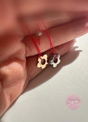 Ns.jem🌸 эксклюзивные шармы-цветочки белое золото 585 красное золото 585