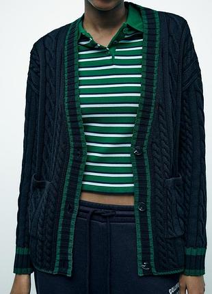 Кардиган женский синий zara new