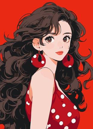 Картина по номерам "anime girl" 10132-ac 40х50 см