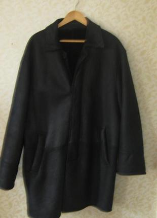 Класна тепла натуральна  чоловіча дублянка . бренд -shearling . р-48 / 4xl / 56 50 / 5xl / 58