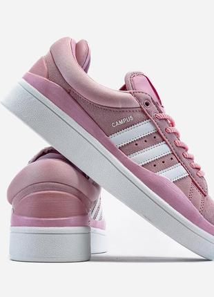 Кроссовки adidas campus x bad bunny pink  ⚡️4 фото