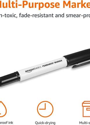 Перманентные маркеры /фломастеры amazon basics, fine point, 21 графы, разные цвета.