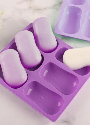 Силіконова форма для мила 187 на 207 мм фіолетовий