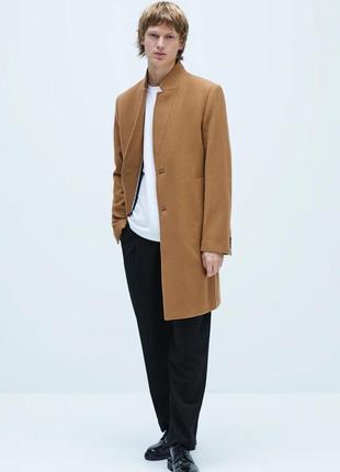 Пальто шерстяне zara