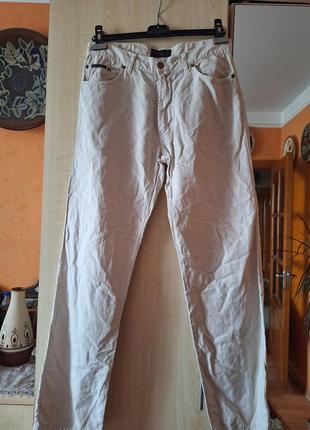 Бежеві джинси gant contrasting-panel jeans regular fit