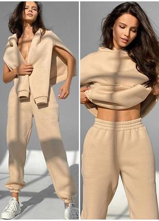 Теплий костюм oversize на флісі 📢 супер цена и качество