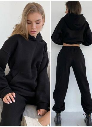 Теплий костюм oversize на флісі 📢 супер ціна та якість
