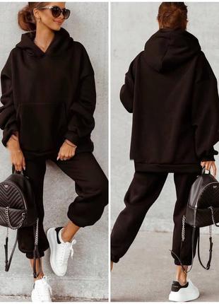 Теплий костюм oversize на флісі 📢 супер ціна та якість