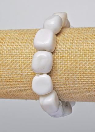 Браслет кахолонг натуральний камінь