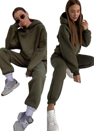 Теплий костюм oversize на флісі 📢 супер цена и качество