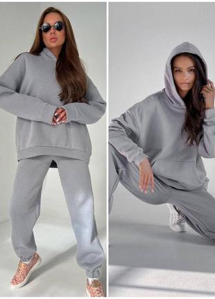 Теплий костюм oversize на флісі 📢 супер цена и качество