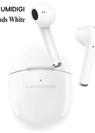 Bluetooth навушники umidigi airbuds white, блютуз наушники,  гарнітура, гарнитура