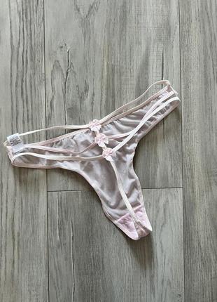 Рожеві трусики стрінги intimates 🛍️1+1=3🛍️