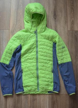 Жіноча трейлова туристична куртка mckinley red hybrid primaloft