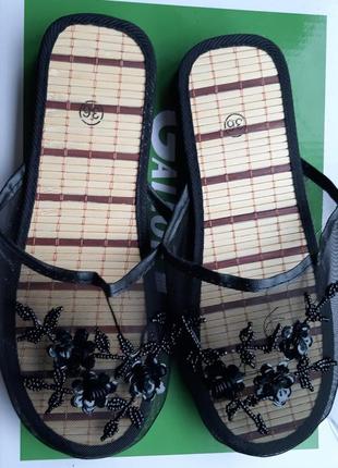 Жіночі капці тапочки сіточка 👍устілка соломка