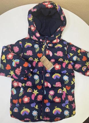 Тепленька куртка для дівчаток 🌸розміри від 3 міс до 7 років🧚‍♀️флісова підкладка 👍🏼