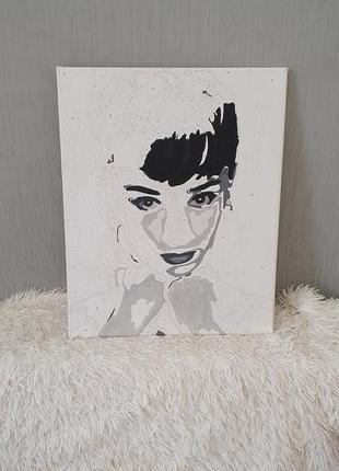 Картина по номерам одри хепберн