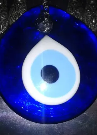 Подвеска большая на стену турецкий глаз фатимы металл не магнитится ковер