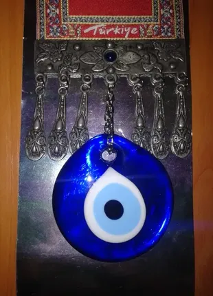 Подвеска большая на стену турецкий глаз фатимы металл не магнитится ковер