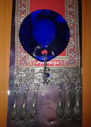 Подвеска большая на стену турецкий глаз фатимы металл не магнитится ковер