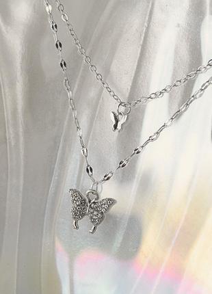 Подвеска с бабочками