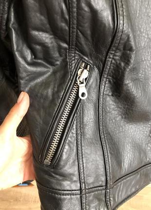Косуха кожаная m&amp;s, натуральная шира, р. xs-s, кожаная куртка-косуха,