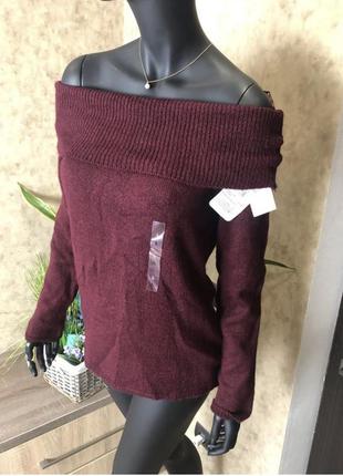 Вишневый джемпер на плечи🍁