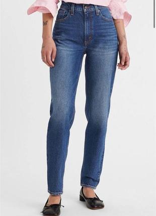 Джинсы levi's женские синие джинсы'80s mom