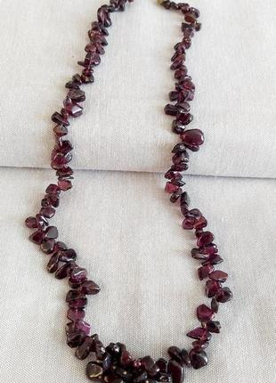 Намисто буси гранатові вінтажні гранат кольє ожерельє  срср