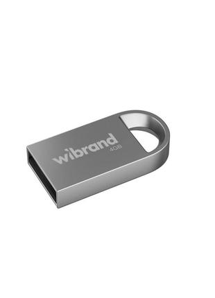 Флеш-накопитель моноблок flash wibrand usb 2.0 lynx 4gb wi2.0/ly4m2s silver