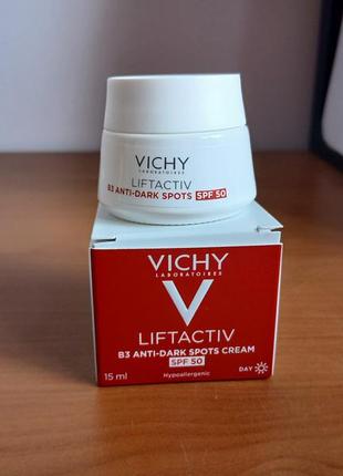 Крем vichy liftactiv b3 anti-dark spots creme spf 50. 15 мл