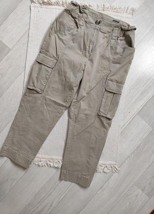 Плотні котонові  брюки карго, штати з боковими карманами