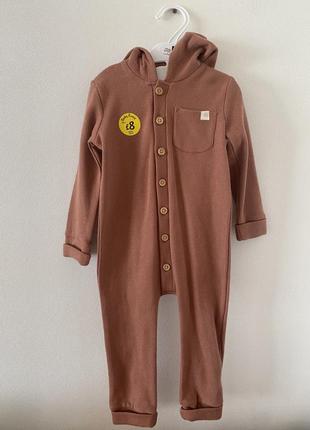 Человечек с капюшоном ромпер весенний