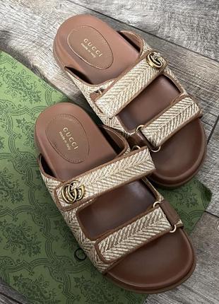 Шлепанцы тапочки gucci