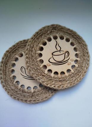 Подставки под чашки 2 шт