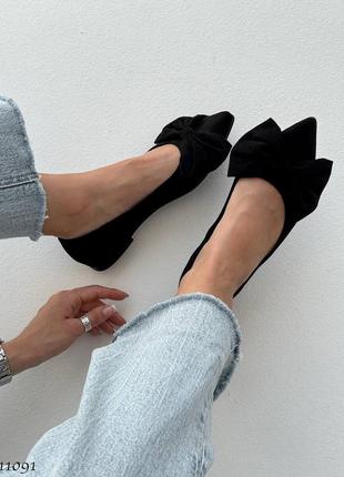 Балетки з бантиком