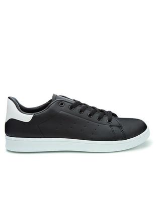 Чоловічі кеди 14973 чорні еко шкіра