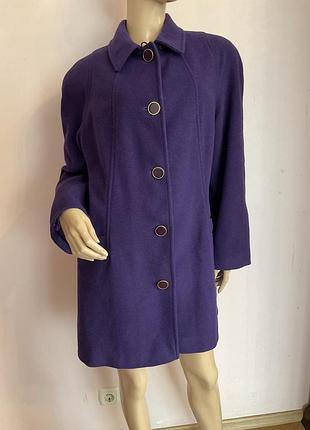 Демисезонное пальто- батал/44/brend lily ena шерсть 67%