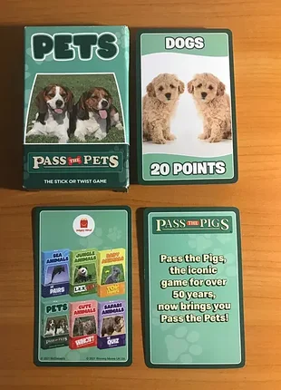 Pass the pets pigs the stick or twist game 32 карточки игра mcdonald`s