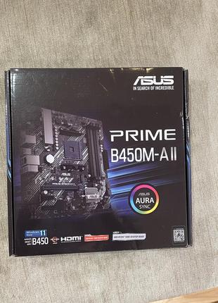 Материнская плата asus prime b 450m-aii