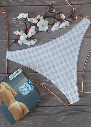 Трусики стринги женские хлопковые 2 шт. s (44) atlantic польша