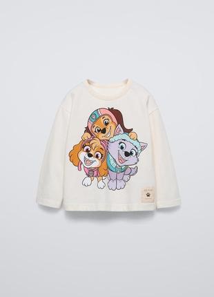 Реглан на дівчинку бежевий paw patrol zara new