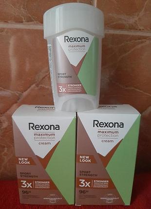 Кремовий дезодорант-антиперспірант rexona maximum protection рексона