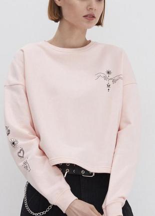 Розовый свитшот house brand